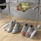 HOMCOM - Séchoir à linge pliable à 3 niveaux pour intérieur - blanc-Couleur : Blanc et argenté 
