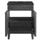 Modway - Render 24" Vanette de salle de bain - Noir charbon-Assemblée requise