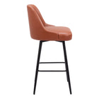 Zuo - Keppel Tabouret de bar pivotant - Brun-Dimensions: 21,7 po L x 19,7 po L x 41,7 po H