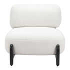 Zuo - Bombo Fauteuil d’appoint - Blanc-Texture ultra douce et confortable