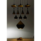 Plata Import - Lustre Carol 1-Extérieur noir, intérieur doré