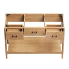 Modway - Zaire 48" compatible avec un seul évier Armoire de toilette de salle de bain (lavabo non inclus) - Naturel-Placage de grains de bois