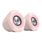 Hecate by Edifier - G1000 Enceintes stéréo de jeu multi-entrées Bluetooth avec lumières RGB - Rose-Multi-entrée avec Bluetooth 5.3, carte son USB et audio AUX 3,5 mm, une compatibilité polyvalente peut répondre à différents types de connexions