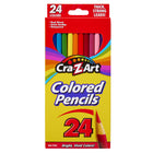 Cra-Z-Art - Crayons de couleur - Paquet de 24-Les crayons de couleur Cra-Z-Art 24 sont livrés avec 24 couleurs individuelles, les artistes pourront trouver la nuance parfaite de rouge, jaune, orange, bleu, vert, bleu, violet, rose, marron, noir et bien d'autres, à utiliser pour leurs créations uniques