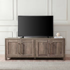 Hudson&Canal - Meuble TV Chabot pour téléviseurs jusqu'à 75" - Chêne gris-Caractéristiques assemblage facile