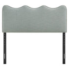 Modway - Athena Rayé Tissu tapis Tête de lit Queen size, Bande bleue Spa-7