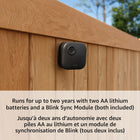 Amazon - Blink Outdoor 4 Système de caméra de sécurité IP Full HD 1080p sans - Noir-Soyez alerté des mouvements plus rapidement depuis votre smartphone grâce à la détection de mouvement améliorée à deux zones