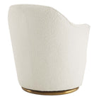 Modway - Nora Boucle Tapis Chaise pivotante - Blanc-Système de soutien à ressorts