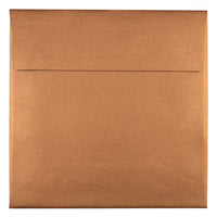 JAM Paper Enveloppes d'invitation carrées métalliques 6,5 x 6,5 po - Stardream Copper - paquet de 25-Couleur : Cuivre Stardream