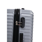 Swiss Traveller - Steelara Hardshell 3 pièces ensemble de bagages - jantes tournantes à 360 degrés - titane argenté-24 » Dimensions moyennes vérifiées - Intérieur : 24 » de largeur x 17 » de largeur x 9,6 » de h, extérieur : 26,7 » de largeur x 17,7 » de largeur x 10,2 » de haut, poids : 7,27 lbs
