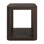 Hudson&Canal - Table d'appoint carrée Stellan 50 cm de large - Brun aulne-La table est fabriquée à partir de matériaux MDF de haute qualité et durables