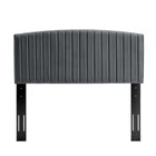 Modway - Rebecca Performance Velvet Tête de lit complète / Queen, Charbon de bois-7