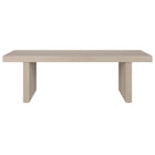 Hudson&Canal - Table basse rectangulaire Soren (122 cm de largeur) - Blanc aulne-La table est fabriquée à partir de matériaux MDF de haute qualité et durables