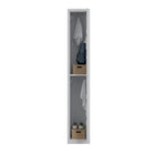 Ceha - Série RH, batterie simple, casier 2 niveaux avec aérations à persiennes - poignée encastrée, gris clair-Solutions de rangement flexibles pour s'adapter à votre espace et à vos besoins d'organisation