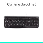 Logitech K120 Clavier filaire USB prêt à l’emploi pour Windows - Noir-9