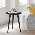 Modway - Chiro Bois rond Table d’appoint - Noir-Pattes écartées et effilées