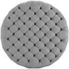Modway - Amour Tissu rembourré Ottoman - Gris clair-Rembourrage en mousse dense