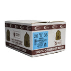 Eco II - Sacs Compostable Industriel - 35 po x 48 po - Givré - paquet de 200 -Paquet de 200