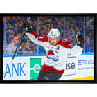 Nathan MacKinnon Colorado Avalanche Goal Celebration sur toile - Toile encadree - 31" x 22"-Impression sur toile de qualité supérieure avec bordures enveloppées