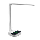 Mount-It! - Lampe de bureau LED avec recharge sans fil - Argent/blanc-Personnalisez votre expérience d'éclairage grâce à 5 températures de couleur et 5 niveaux de luminosité