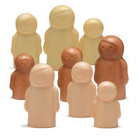 Yellow Door - Les petites gens - Ensemble de jeu sensoriel de 9 figurines-Ces charmants petits personnages ont été conçus pour inviter au jeu mais laissent les détails aussi ouverts que l'imagination des enfants.