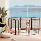 PawHut - Parc à chiens portable et pliable 8 panneaux robuste - 31,5 po H-Fabriqué en acier résistant à la rouille pour une longue durée de vie
