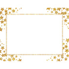 Geographics - Étoile D'or Certificats - Feuille D'or - 8.5" x 11" - Paquet de 25-Compatible avec les imprimantes à jet d'encre et laser