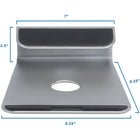 Mount-It! Support incliné ergonomique pour ordinateur portable - argent-Dimensions du produit : 8,25 x 9,25 x 2,5