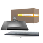 IntekView - Plateau de clavier idéal - 25" x 10" - Gaucher - Rails 21"-Réglage de hauteur de 7 ½" (1 ¼" au-dessus de la surface de travail)