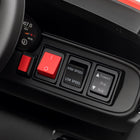 Qaba - Voiture de police électrique pour enfants 12V - blanc-Deux moteurs de 25W et batterie 12V pour une puissance forte et durable 