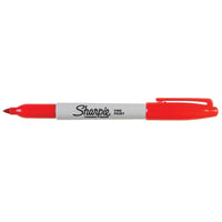 Sharpie - Marqueurs permanents - pointe fine - rouge - paquet de 12-Le leader en termes de marqueur permanent