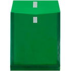 Jam Paper - Plastic Enveloppes avec fermeture VELCRO - 1" Extension - Lettre - 9 3/4" x 11 3/4" - Green - 12 Paquet (118V1GR)-Dimensions : 9,75 x 1,25 x 11,75 pouces (format lettre)