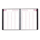 Brownline - 2027 agenda professionnel quotidien pour quatre personnes avec reliure à double spirale – 11 po x 8 1/2 po – noir-4 colonnes avec horaire de rendez-vous de 7 h a.m. à 8 h 45 p.m., à intervalles de
15 minutes