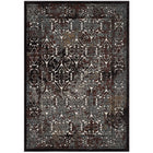 Modway - Westia Vintage turc orné Tapis de comédie 8 pi l x 10 pi L - Brun foncé et bleu argenté-Tapis orné de la région turque