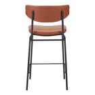 Zuo - Charon Tabouret de comptoir - Vintage Brun - Ensemble de 2-6