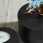 Modway - Amani Nidification ronde Tables basses Ensemble de 2 - Noir-Placement polyvalent