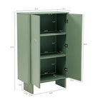 Manhattan Comfort - Ella 31,5 po Buffet Moderne d’Appoint - Vert Sauge-Des bords lisses et arrondis ajoutent une touche moderne et améliorent la sécurité