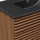 Modway - Render 36" Vanette de salle de bain - Noir noyer-Matchs non inclus