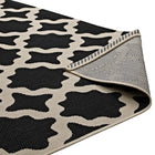 Modway - Cerelia Treillis marocains intérieurs et extérieurs Tapis de comédie 8 pi l x 10 pi L - Noir et beige-Haute densité / Tissé à la machine