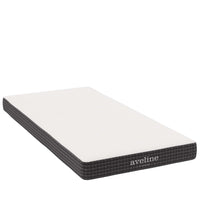 Modway - Aveline 6 po Matelas simple étroit-Mousse à mémoire de forme infusée au gel de 1,5 po