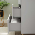 Modway - Daybreak 24" Vanette de salle de bain - Gris clair-Évier en céramique avec comptoir intégré
