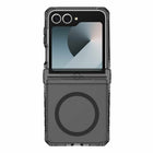 ITSKINS - Étui Hybrid_R Hinge avec MagSafe pour Galaxy Z Flip 7 – Fumé/Transparent-Protection de charnière amovible