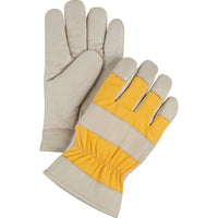 Zenith Safety - Gants de travail doublés pour l'hiver de première qualité - Rouge - Taille T-Grand - Paquet de 12 -Fabriqué en cuir de porc de première qualité