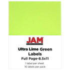 JAM Paper Étiquettes pour expédition, 5,5 x 8,5 po, couleurs néons variées, 150/paquet (359429assrt)-4 couleurs néons assorties