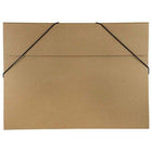 JAM Paper - Portefeuille Kraft avec Fermeture Élastique Grand - 11 x 15 x 3/8 - Brun Naturel Recyclé-Portefeuille recyclé en kraft naturel avec fermeture élastique