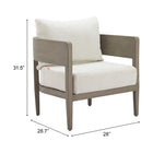 Zuo - Foret Fauteuil avec accoudoirs - Beige-6