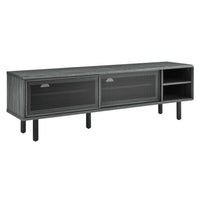 Modway - Kurtis 60 po Meuble TV, Fusain-Meuble téléviseur urbain moderne