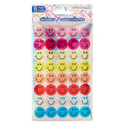 Merangue - Pack d'autocollants - Sourire pailleté - 320 autocollants/paquet-Comprend 8 feuilles d'autocollants Glitter Smile colorés (320 autocollants/paquet)
