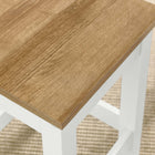 Modway - Sunbrook Tabouret de cuisine - Oak White-Conception des sièges carrés