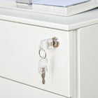 Vinsetto - Classeur 2 tiroirs format lettre/A4 avec roulettes verrouillable - blanc-Couleur : Blanc 
